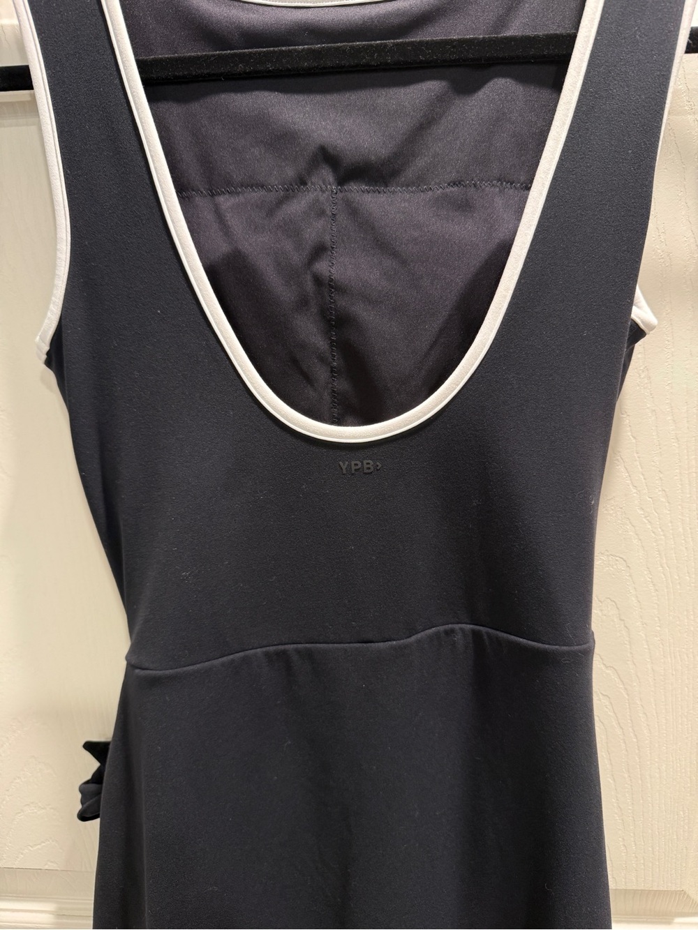 YPB by Abercrombie Black Athletic Wrap Dress with Built-In Shorts & Padded Bra - Picture 6 of 10